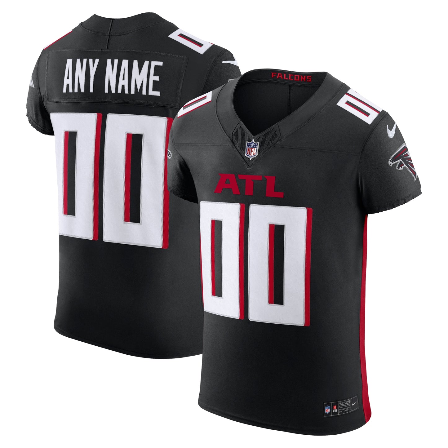 Atlanta Falcons Nike Vapor F.U.S.E. Elite Custom Jersey - Black