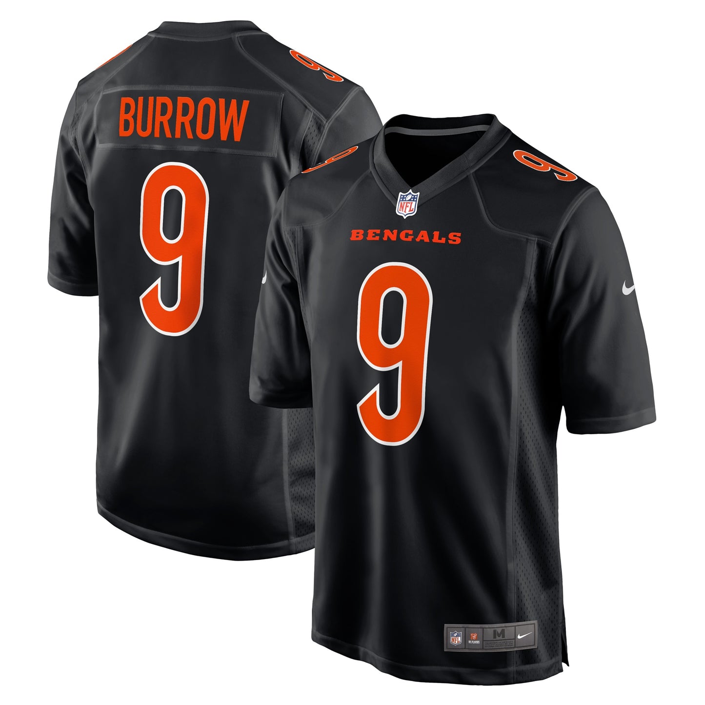 Joe Burrow Cincinnati Bengals Nike Game Fashion Jersey - Black
