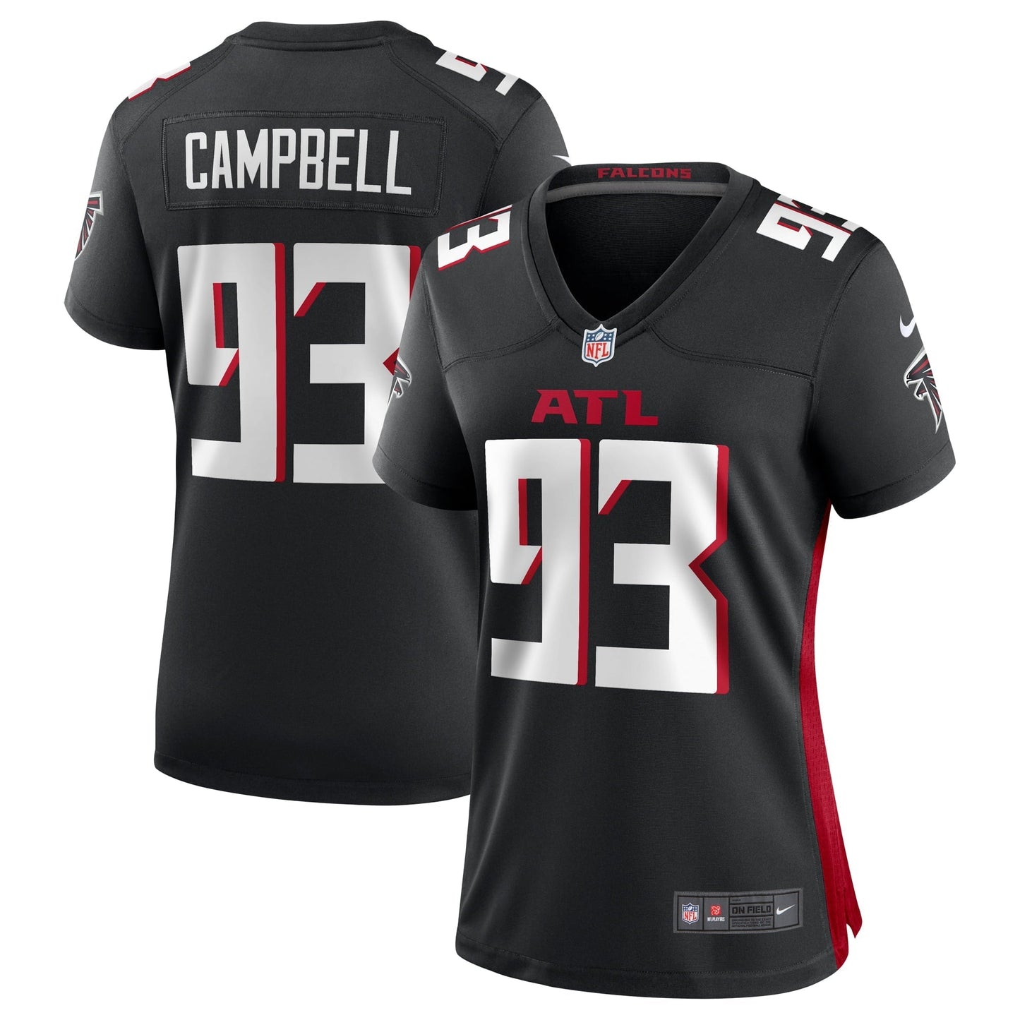 Women's Nike Calais Campbell Red Atlanta Falcons Game Player Jersey